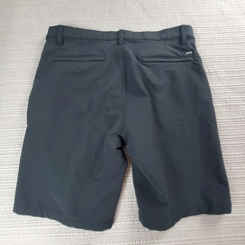 Hurley Mens Hybrid Shorts Size 34 Charcoal Gray Zipper Pockets HMS25-17550